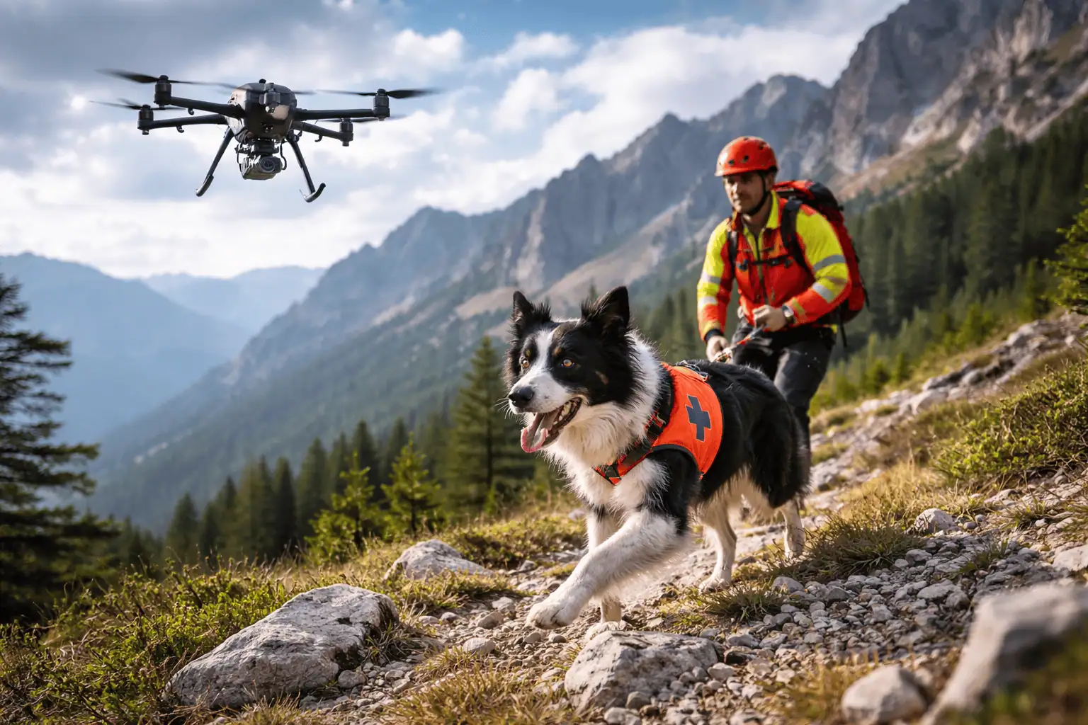 Droni e cani da soccorso: la nuova frontiera delle emergenze tra tecnologia e inclusione