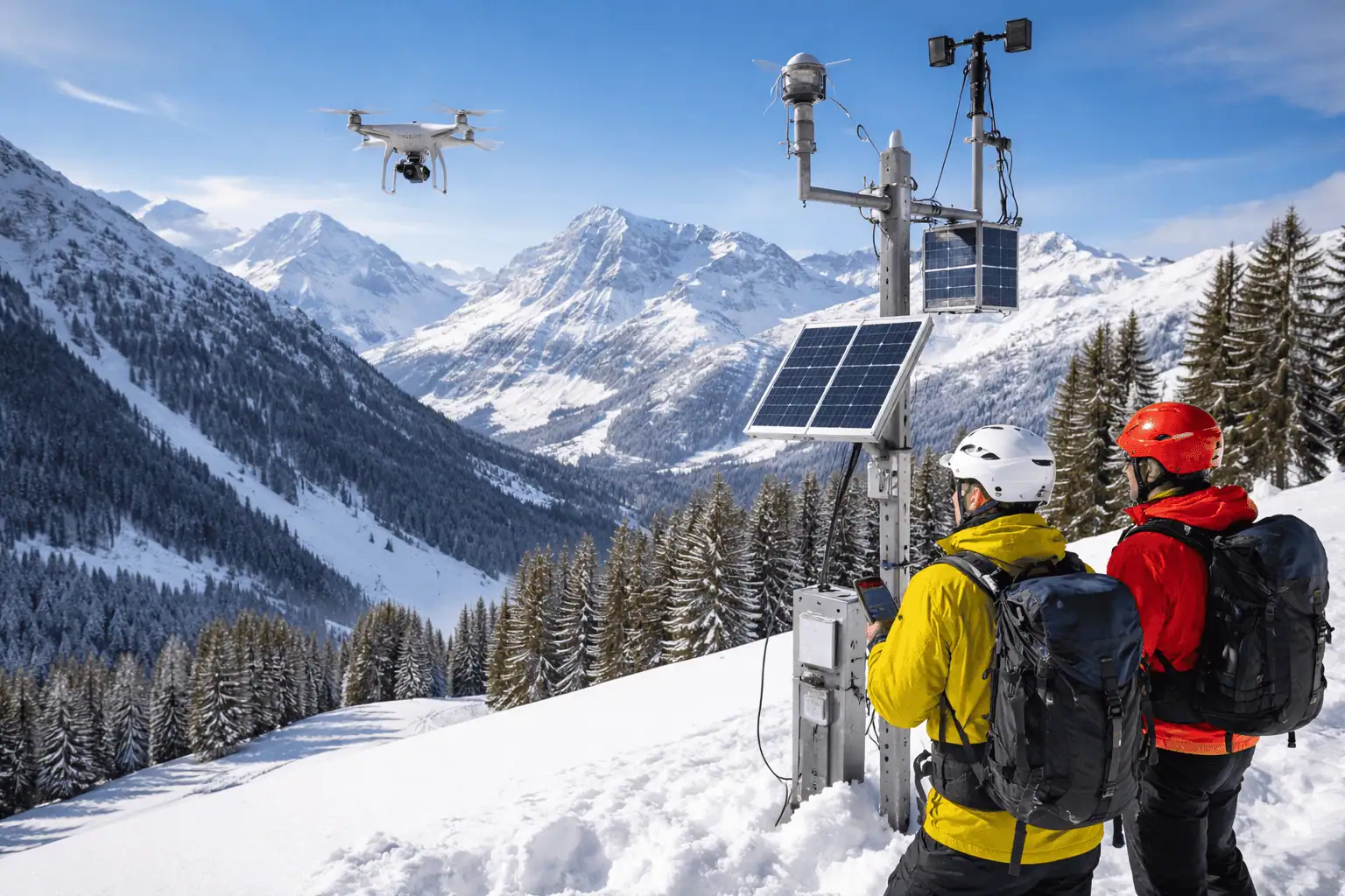 Monitoraggio neve e valanghe: in arrivo nuovi droni e stazioni hi-tech in Piemonte