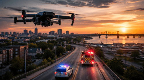 Newport News invia droni alle chiamate al 911 in meno di 90 secondi: così cambia il pronto intervento