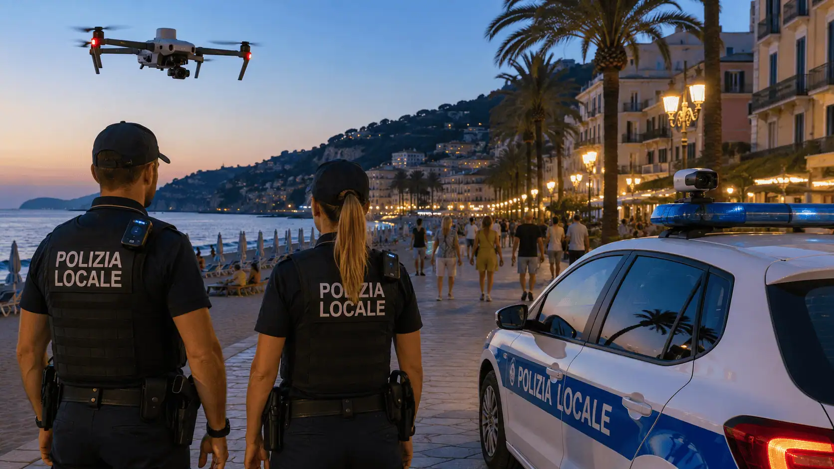 Alassio potenzia la Polizia Locale: arrivano body cam, droni e nuove dotazioni per gli agenti