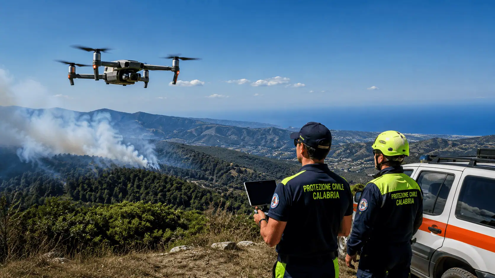 Scatta il piano antincendi in Calabria: in estate saranno attivi almeno 40 droni, in arrivo anche quelli automatici