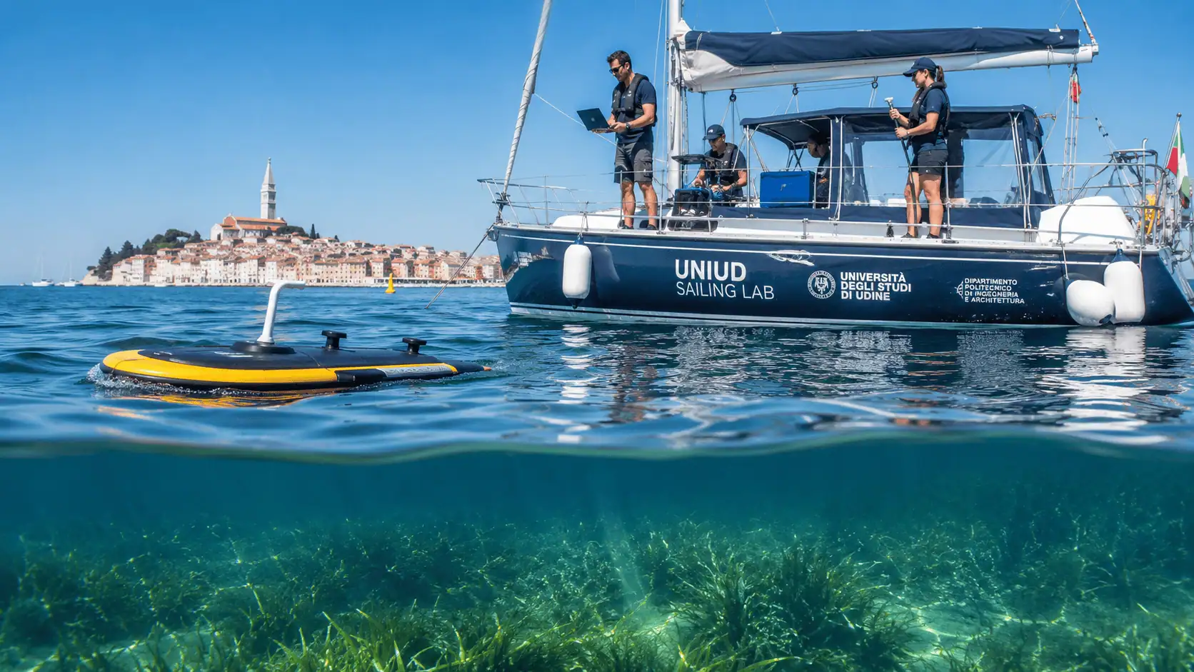 Droni marini e praterie sommerse: così il progetto Brigantine monitora la salute dell’Alto Adriatico