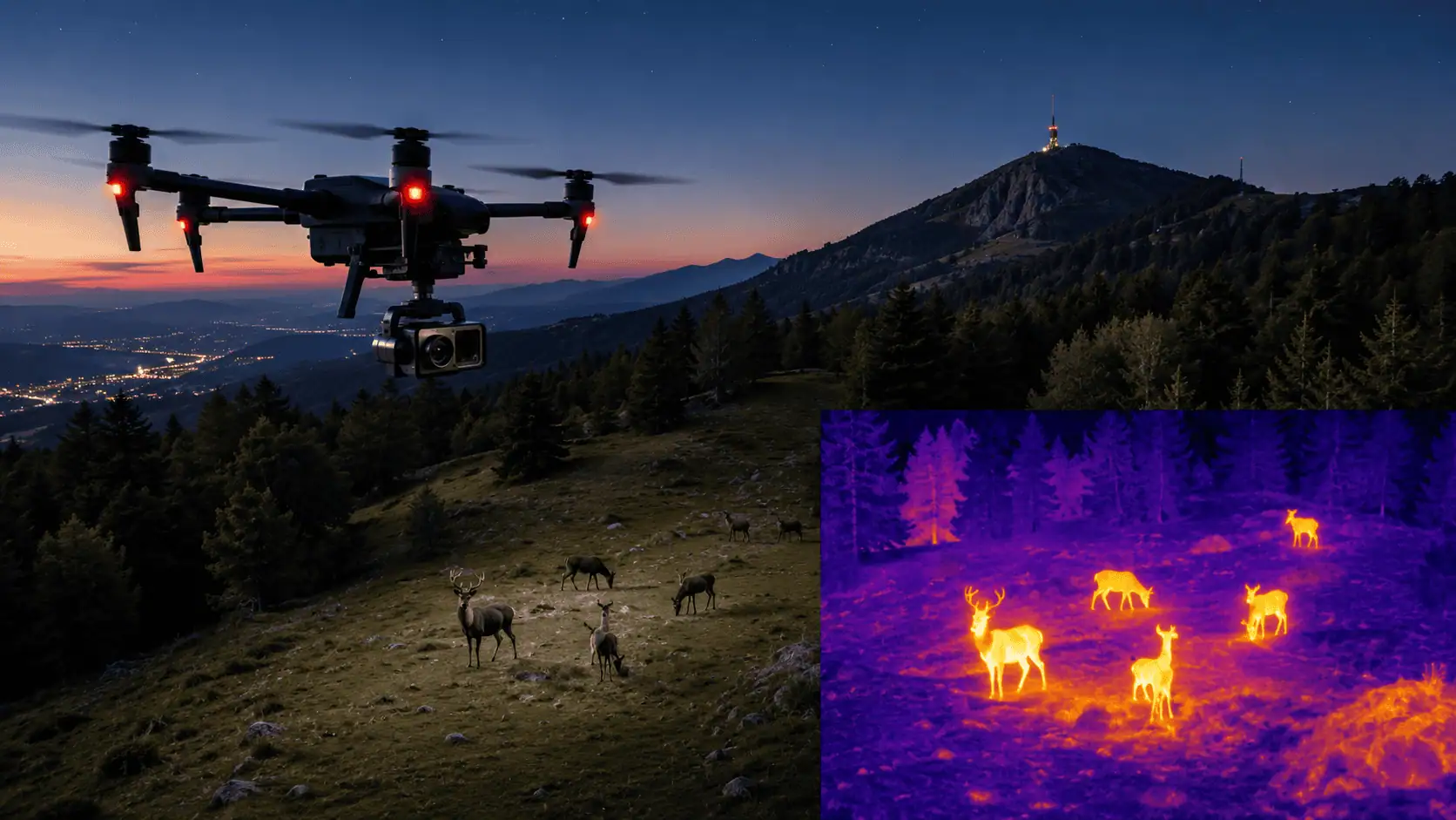 Droni e intelligenza artificiale per monitorare la fauna: il progetto di Arpa Lombardia sul Campo dei Fiori