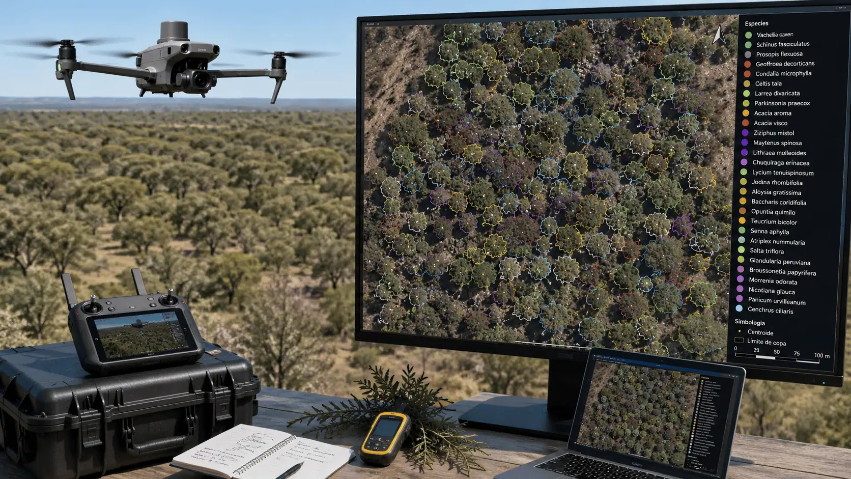 DJI Matrice 4E e software open-source: così sono state mappate 29 specie autoctone su 130 ettari