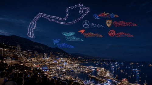 Allumee e Sky Elements illuminano Monaco con uno spettacolo record da 3.050 droni sul circuito di Formula 1