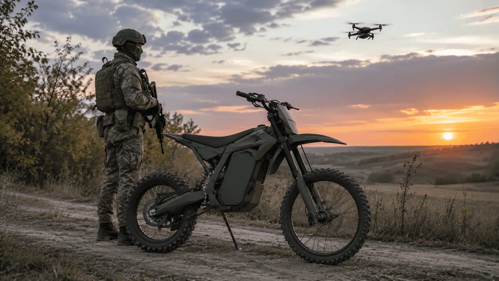 Moto elettrica anti drone: dall'Ucraina arriva Wolfstorm, il mezzo pensato per sfuggire ai sensori sul campo di battaglia