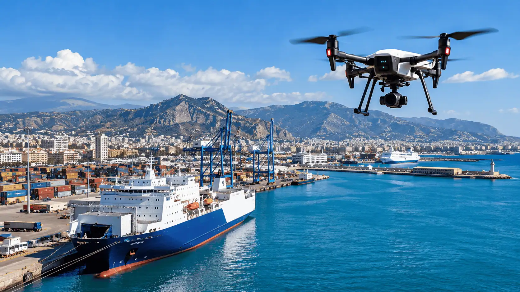Porto di Palermo, accordo sui droni: protocollo triennale per sicurezza e monitoraggio delle infrastrutture