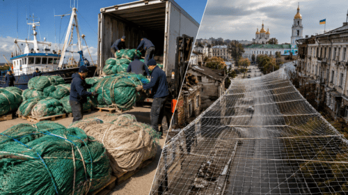 Le reti dei pescatori italiani diventano uno scudo contro i droni di Putin: il “mantello” che protegge gli ucraini