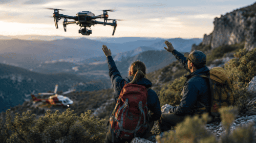 Drone con intelligenza artificiale salva due escursionisti dispersi: il primo intervento riuscito in Australia