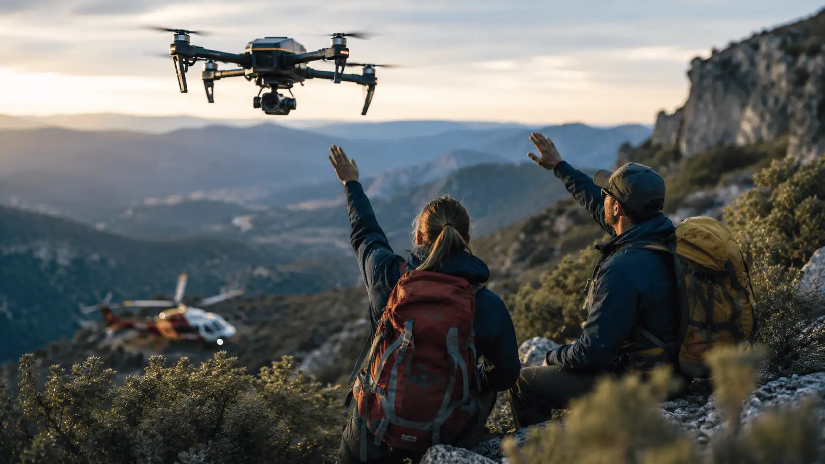 Drone con intelligenza artificiale salva due escursionisti dispersi: il primo intervento riuscito in Australia