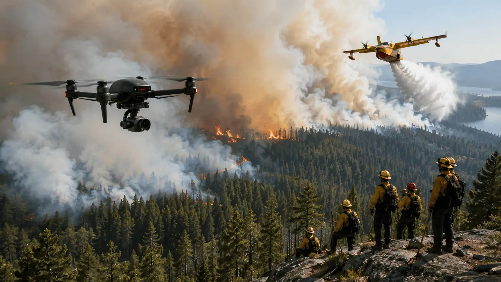 Il Canada schiera droni e termocamere contro gli incendi boschivi: la tecnologia cambia la gestione delle emergenze