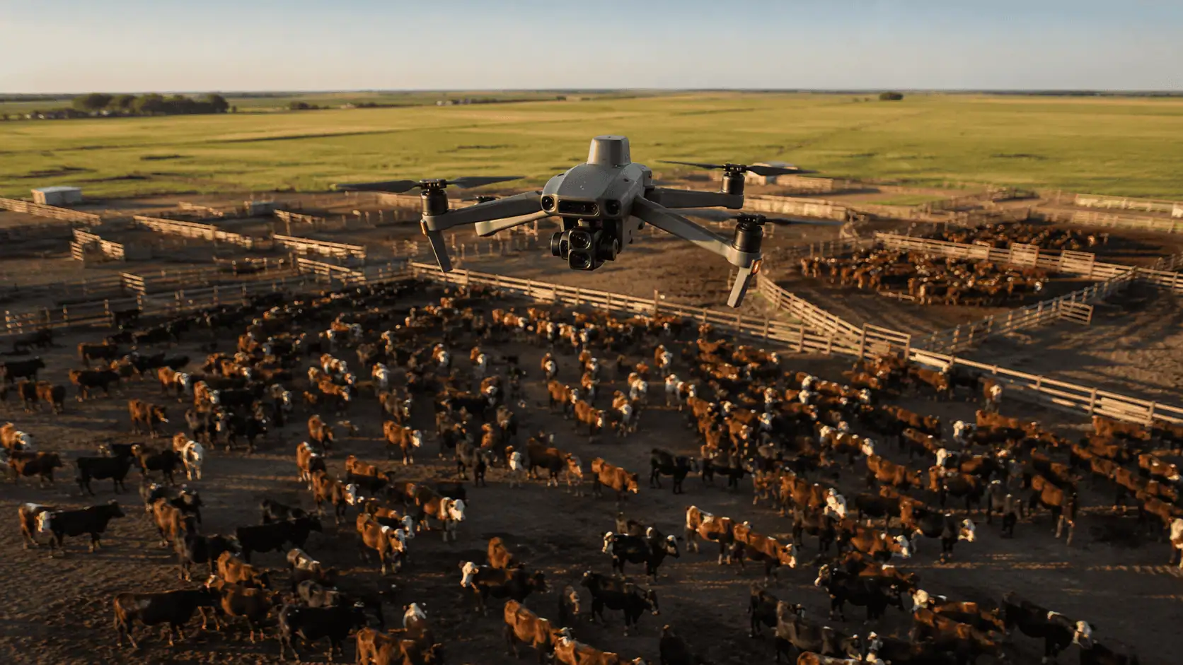 DJI Mavic 3 Enterprise: il drone che conta migliaia di bovini con una precisione del 99,997% e rivoluziona gli allevamenti