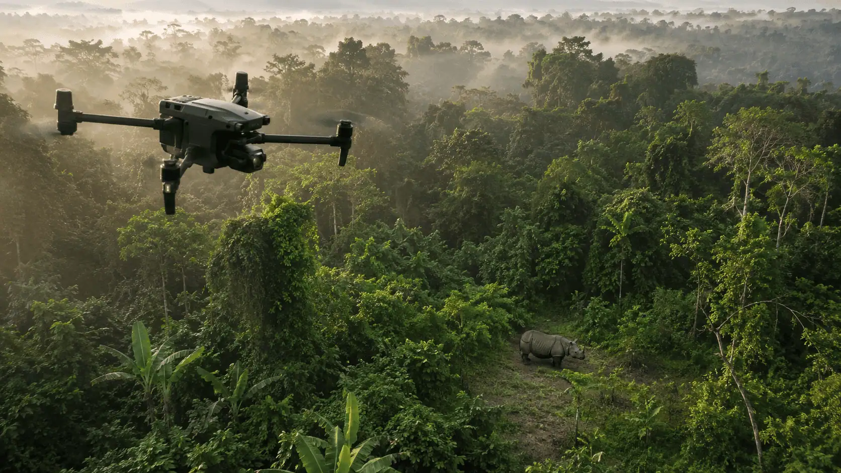 Drone e termocamere svelano il rarissimo rinoceronte di Sumatra: una scoperta fondamentale per la conservazione
