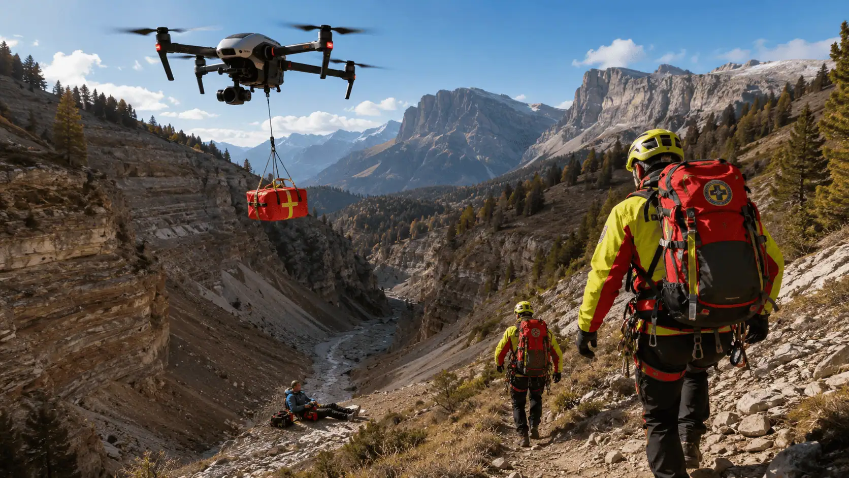 Soccorso in montagna, lo studio Eurac: i droni riducono del 30% i tempi di intervento