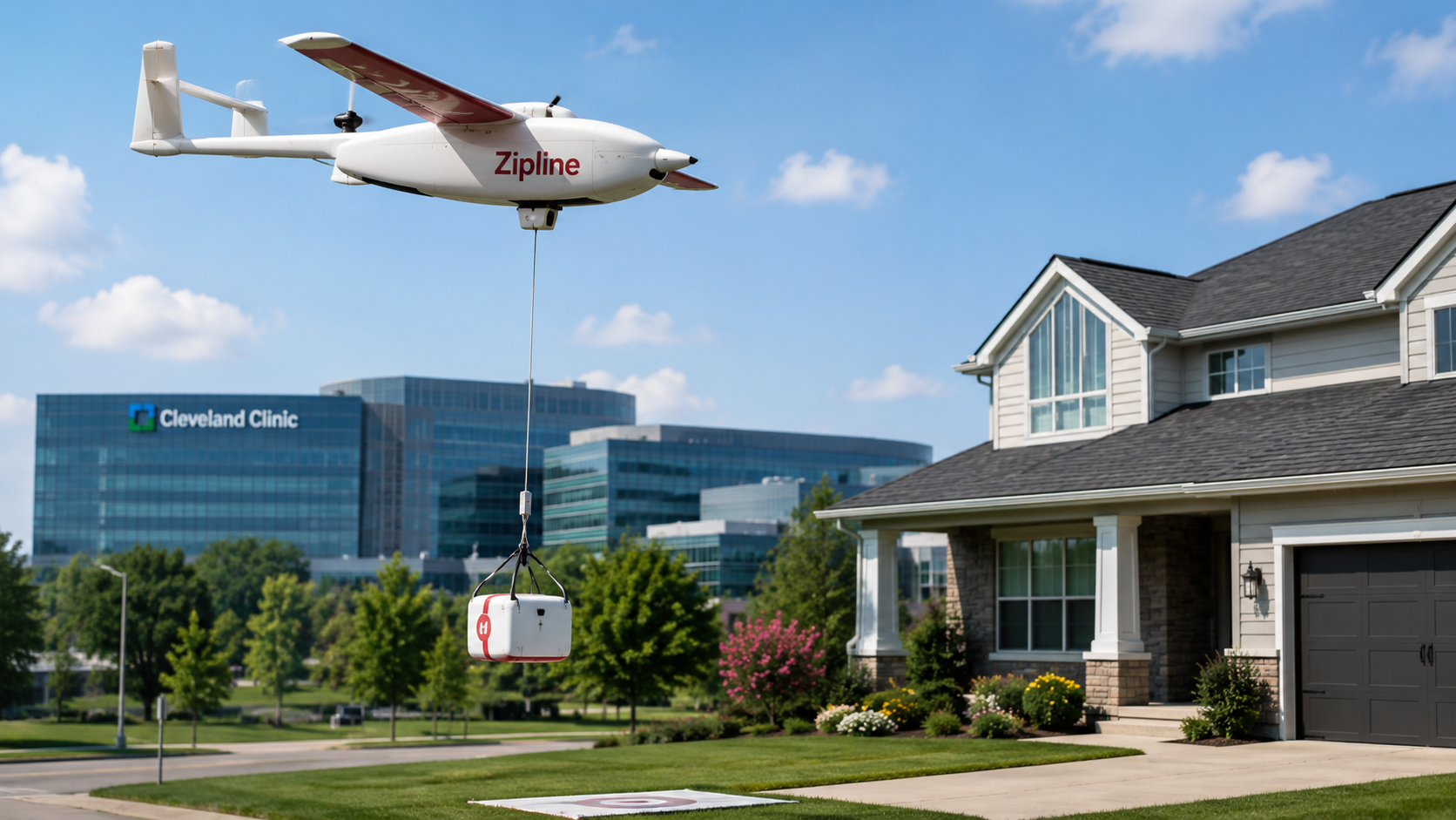 La Cleveland Clinic lancia la consegna di farmaci con droni: come funziona il nuovo servizio Zipline