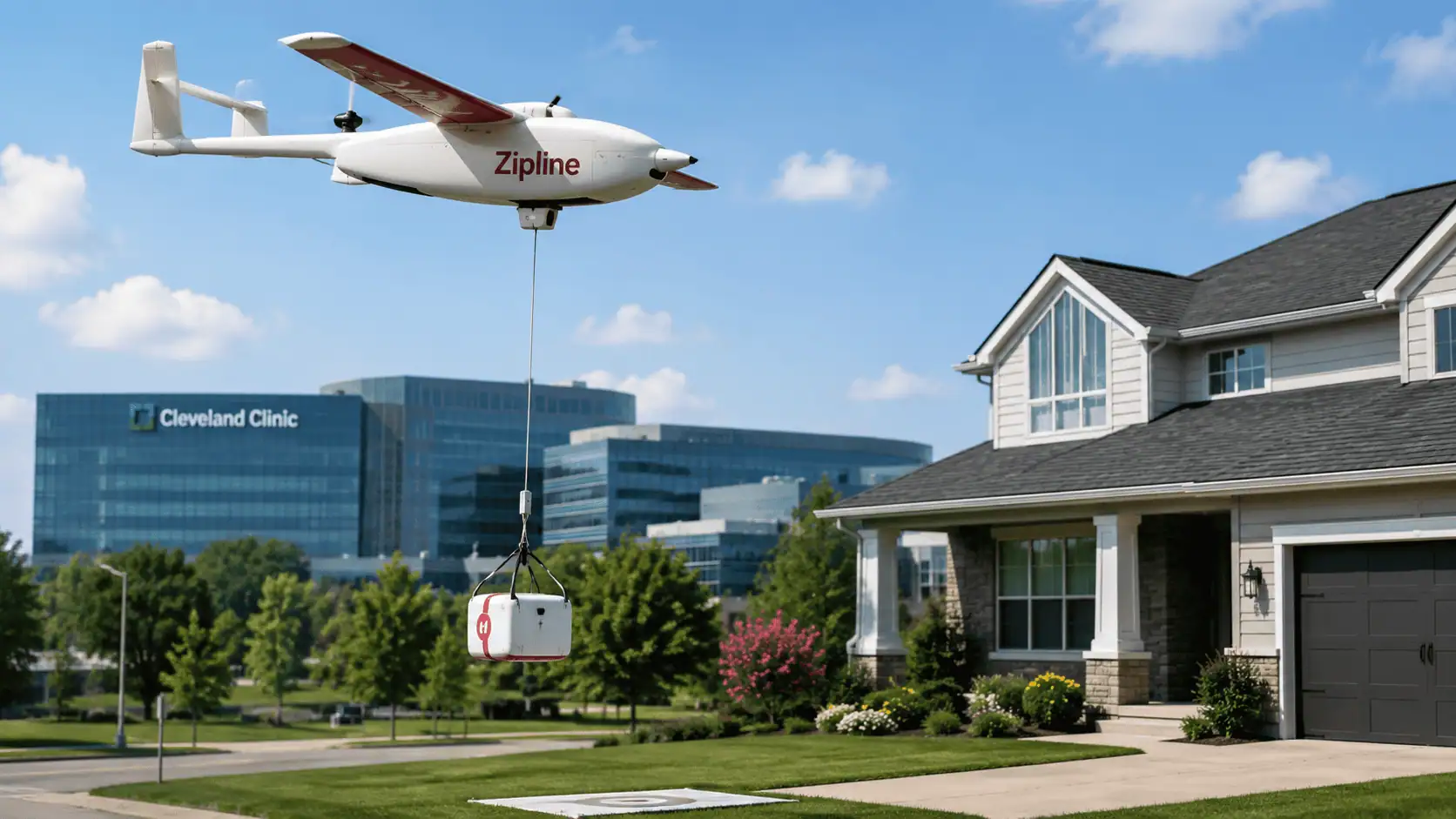 La Cleveland Clinic lancia la consegna di farmaci con droni: come funziona il nuovo servizio Zipline