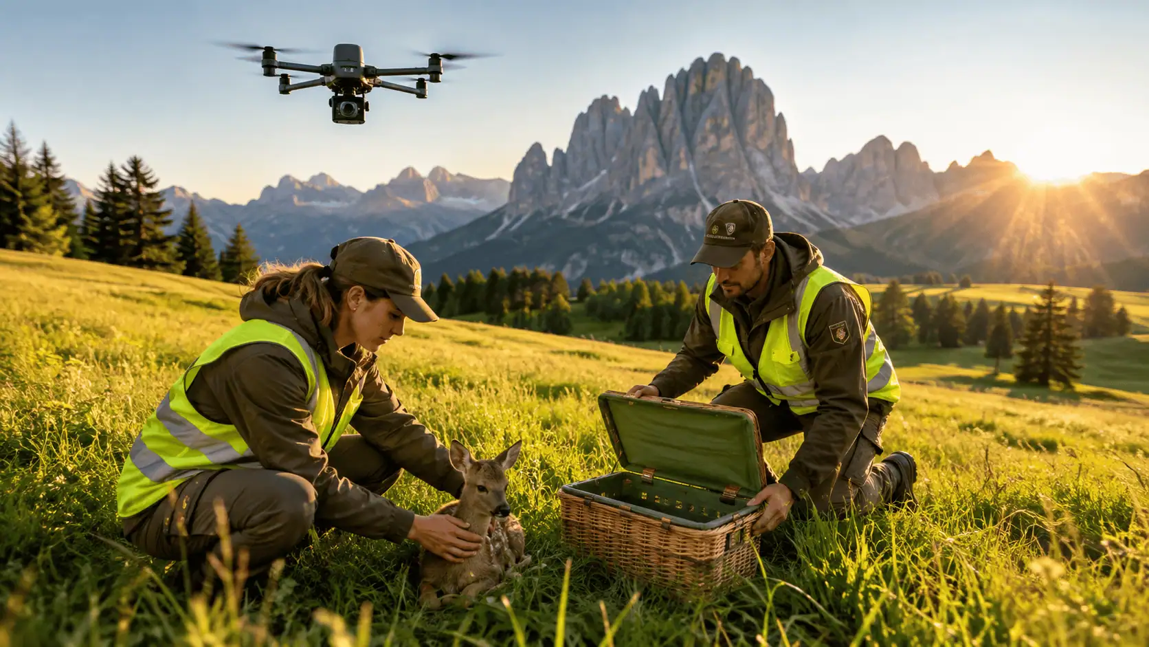 Oltre 2.600 caprioletti salvati in Alto Adige grazie ai droni: la tecnologia che protegge la fauna durante lo sfalcio