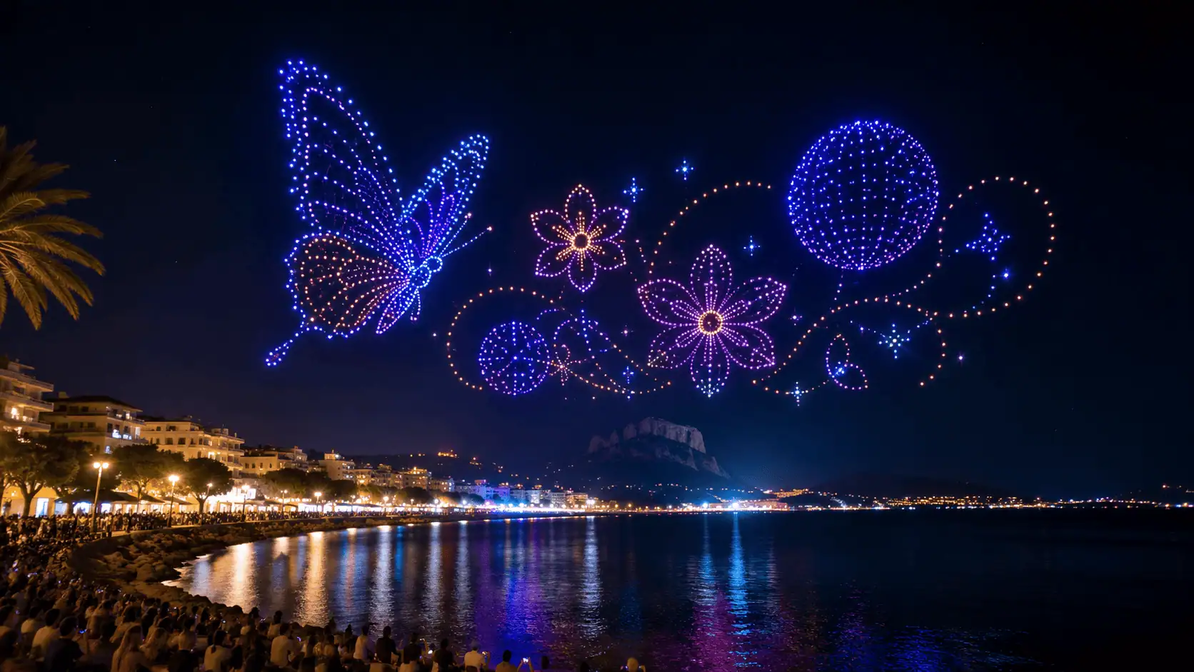 Golfo Aranci, il cielo si accende: torna il Droni Light Show con 1.000 velivoli