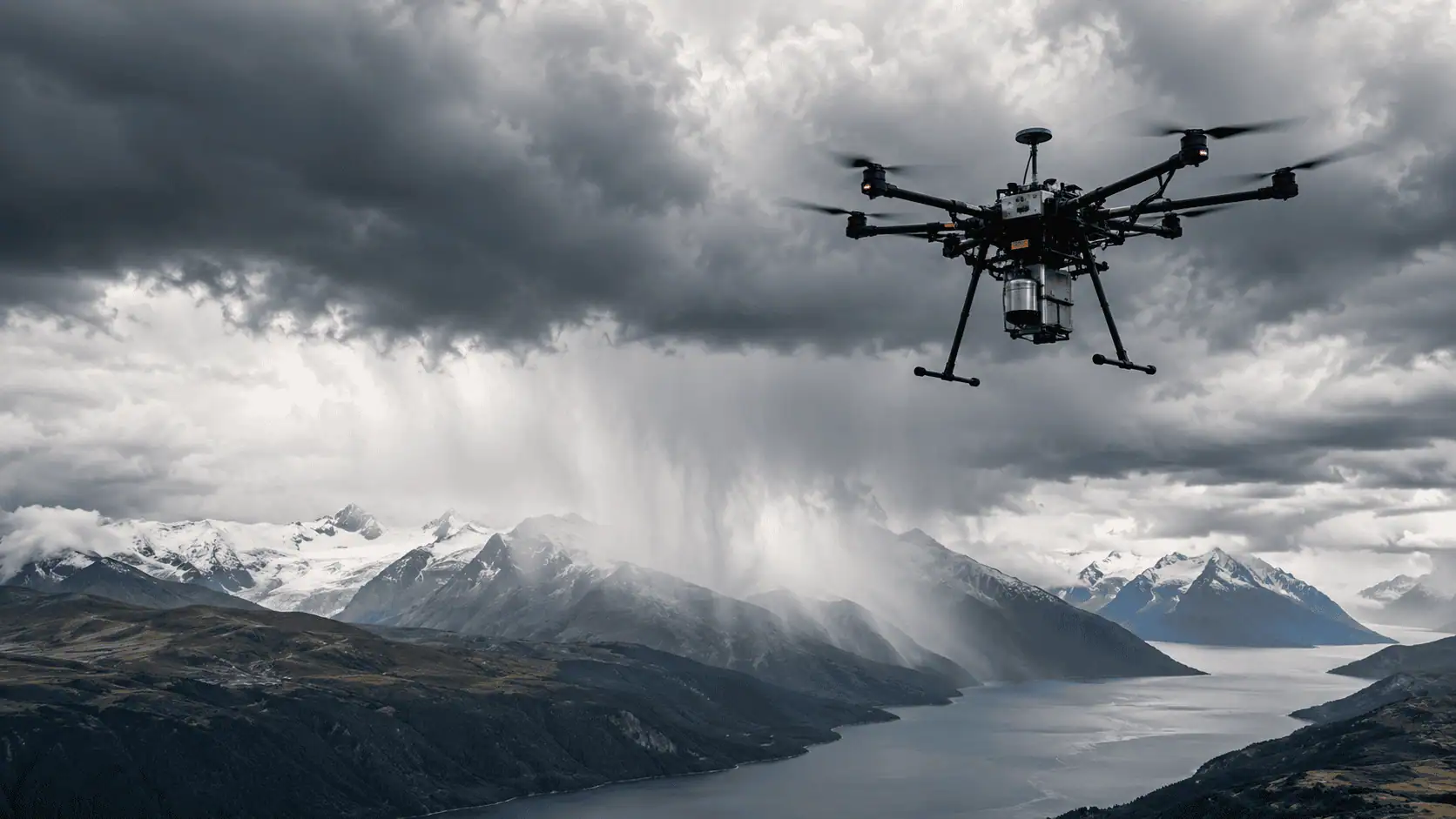 Droni e pioggia in Alaska: il cloud seeding punta a produrre nuova acqua