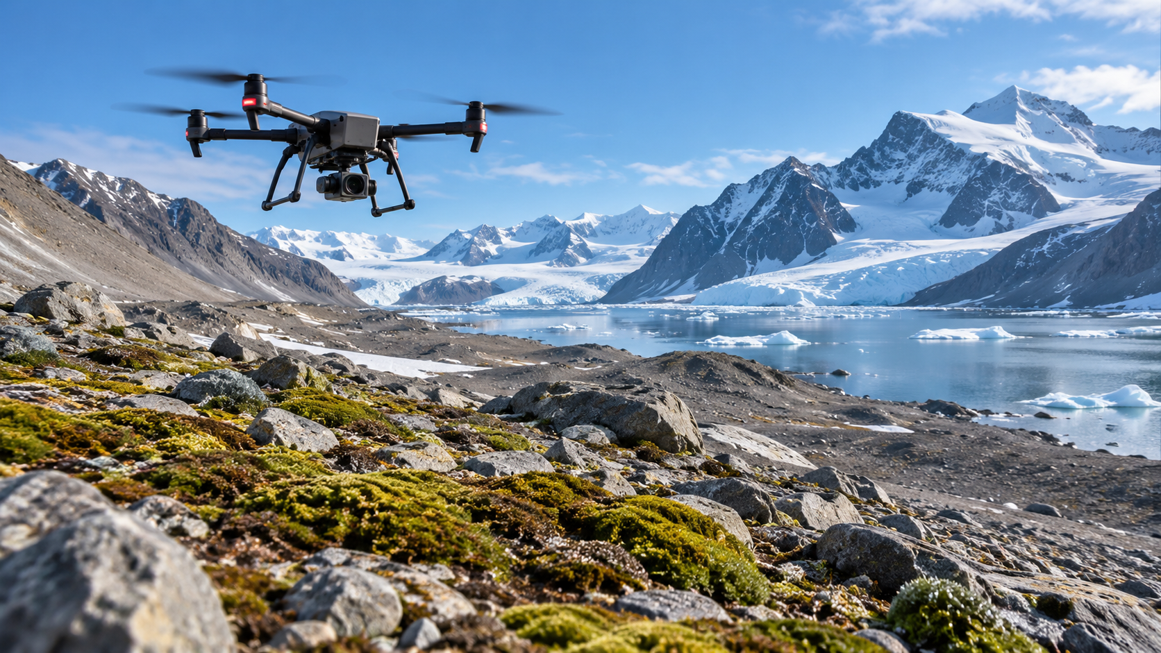 Droni e intelligenza artificiale per monitorare la vegetazione dell’Antartide
