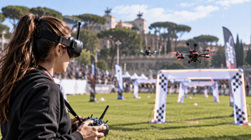 Luisa Rizzo vince a Roma la quarta tappa del Campionato Italiano Drone Racing