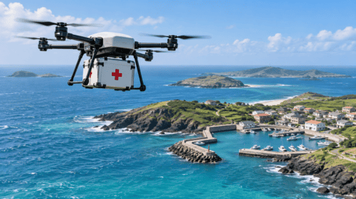 Taiwan, i droni consegnano farmaci nelle isole remote: al via il test a Penghu