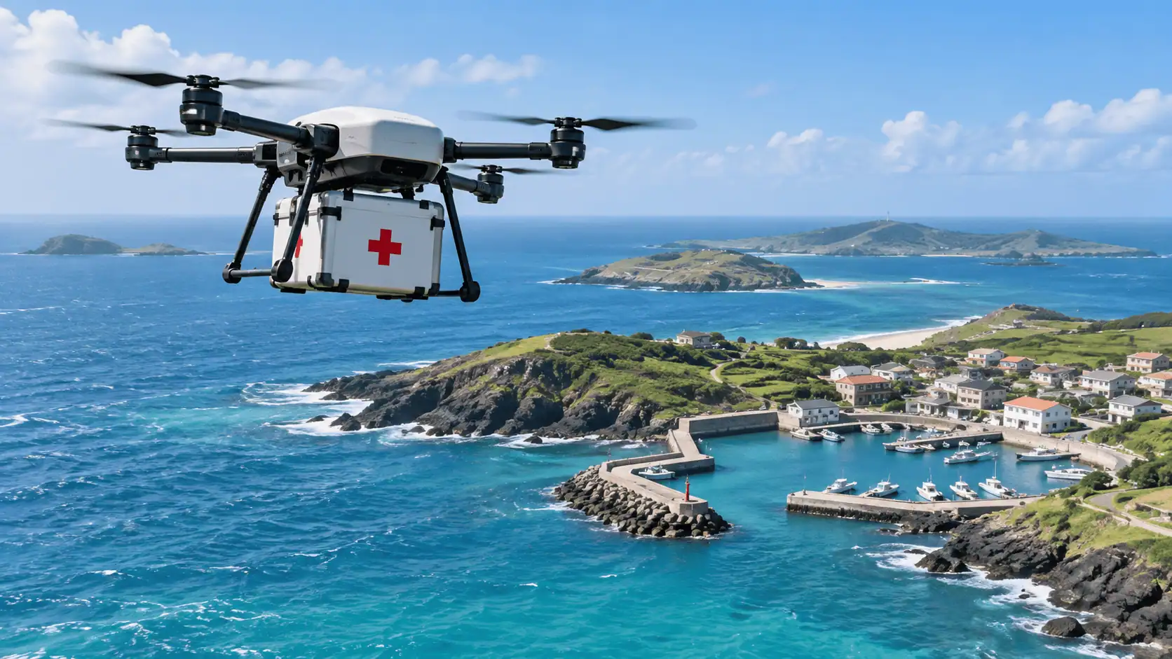 Taiwan, i droni consegnano farmaci nelle isole remote: al via il test a Penghu