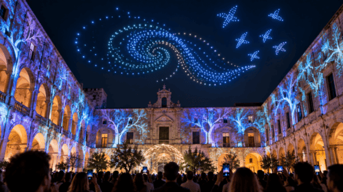 Lecce diventa capitale dell’arte digitale: droni e installazioni immersive ad atFest 2026