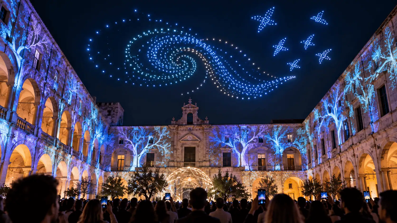 Lecce diventa capitale dell’arte digitale: droni e installazioni immersive ad atFest 2026