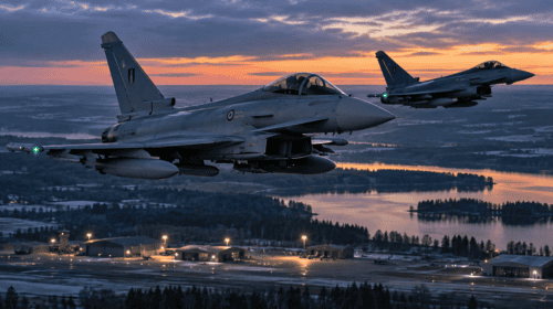 Caccia italiani abbattono un drone in Lituania: Eurofighter in azione sul fianco Est della NATO