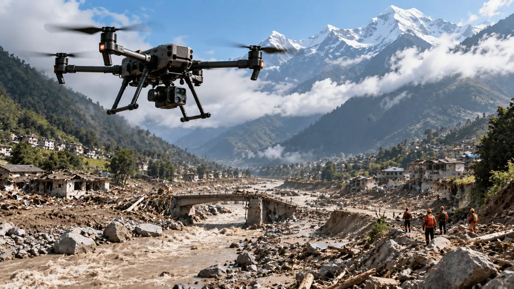 Droni in Nepal per cercare i dispersi: l’Australia invia specialisti nelle aree devastate dalle alluvioni