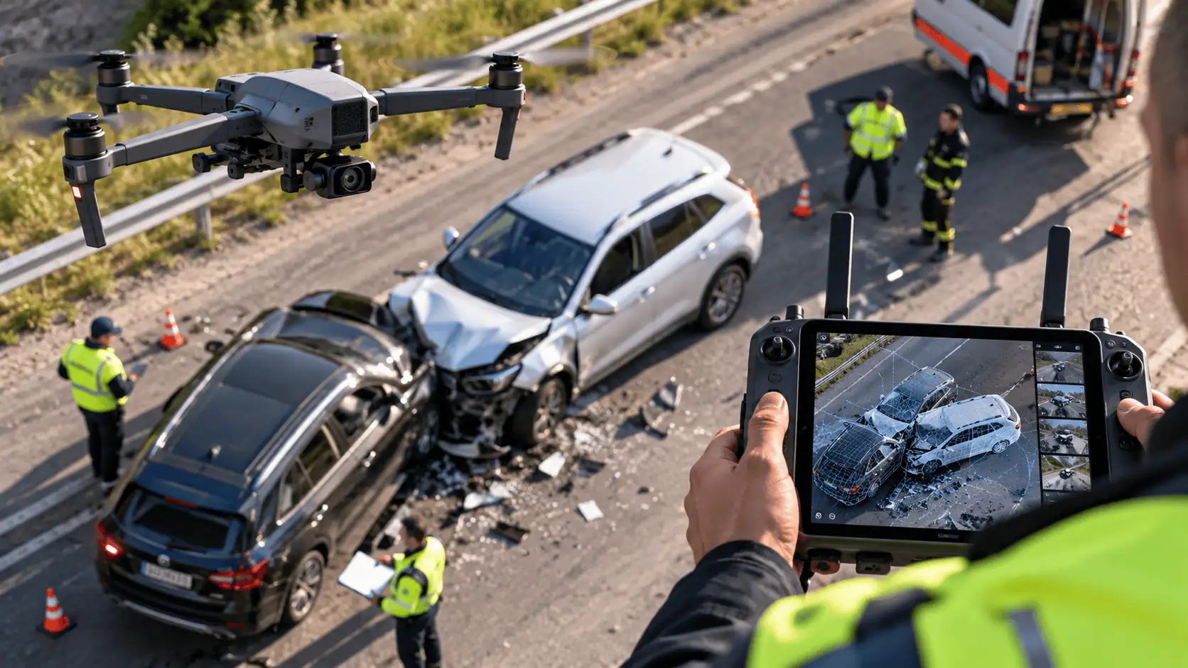SkyeBrowse e intelligenza artificiale: i droni ora analizzano incidenti e contano la folla