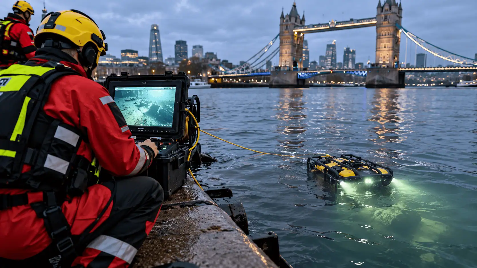 Droni subacquei per salvare vite: la nuova tecnologia del soccorso acquatico arriva a Londra
