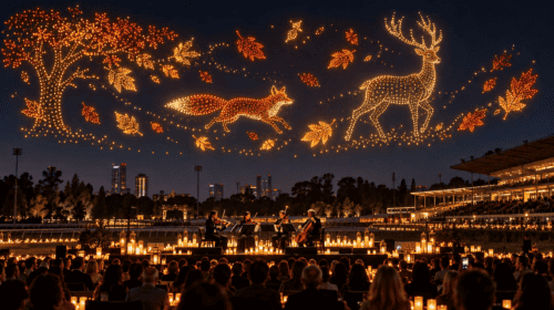 DroneArt Show a Milano: oltre mille droni illuminano il cielo di San Siro sulle note di Vivaldi