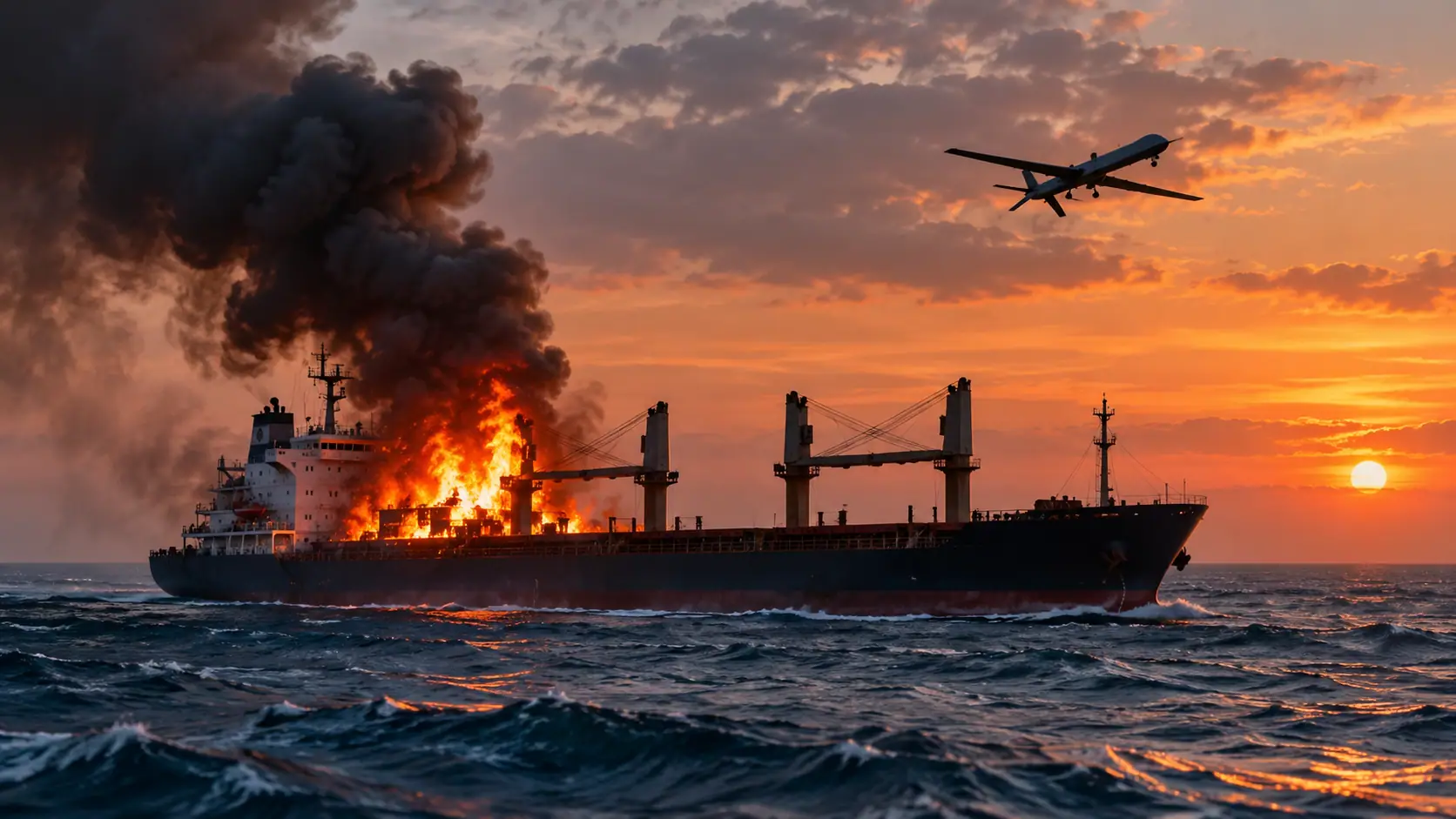 Droni contro due navi nel Mar Nero: una affonda al largo della Bulgaria