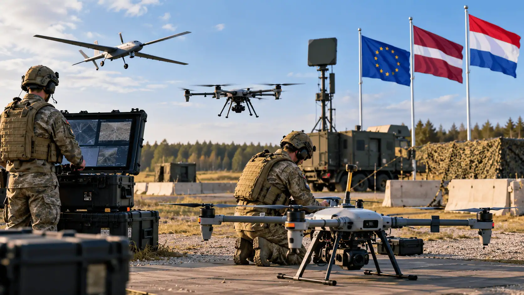 UE, nascono i primi due hub tecnologici europei per i droni: saranno in Lettonia e nei Paesi Bassi