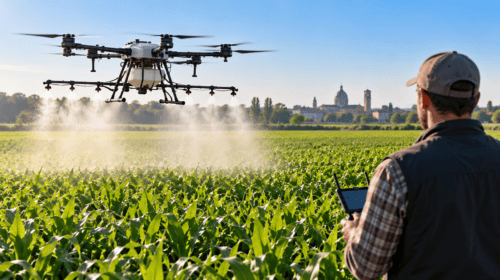 A Mantova i droni entrano nei campi: così cambia il futuro dei trattamenti agricoli