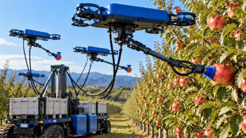 Raccolta delle mele con i droni: a Centallo arriva il robot agricolo di Tevel