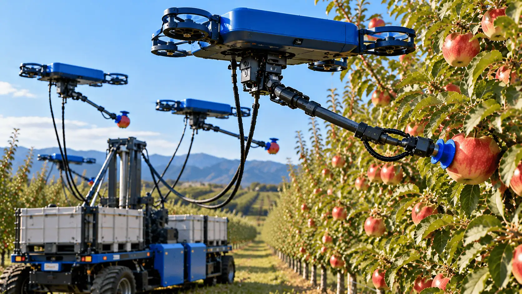 Raccolta delle mele con i droni: a Centallo arriva il robot agricolo di Tevel