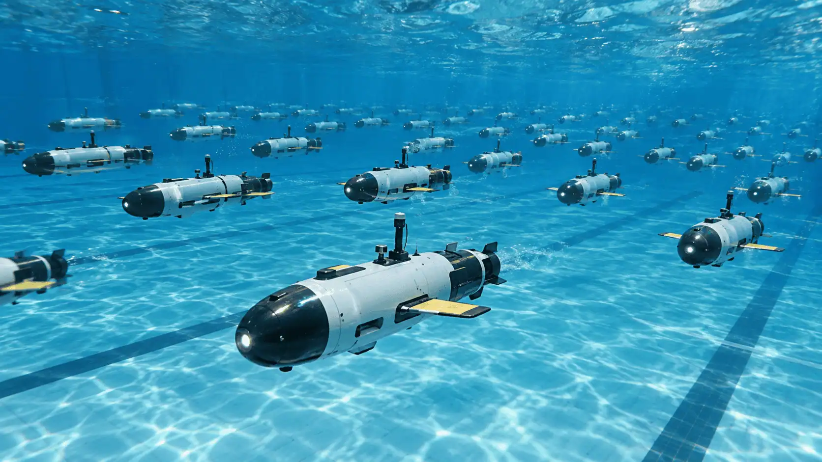 116 droni subacquei nuotano insieme senza pilota: nuovo record in Cina